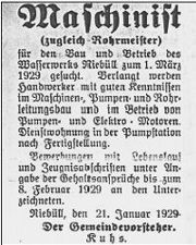 Nordfriesische Rundschau, 22.1.1929